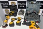 Homens são presos após furto em obra e materiais são recuperados no ES