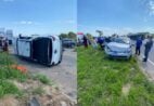 Colisão entre dois veículos deixa feridos no trevo da Lagoa Funda, em Marataízes