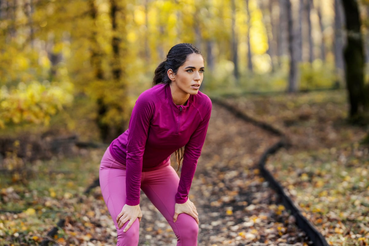 A foto alude ao escape de urina durante corrida