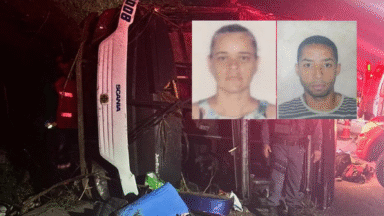 Polícia identifica mortos em acidente com ônibus na BR-262 em Ibatiba