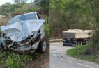 Motorista fica gravemente ferido após colisão com carreta em Cachoeiro