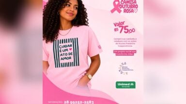 Outubro Rosa: camisa da Unimed une prevenção e solidariedade