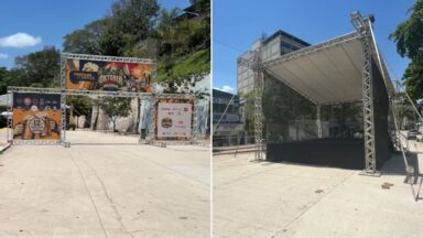 1ª Oktober Fest de Cachoeiro começa a tomar forma com montagem da estrutura na Estação Ferroviária