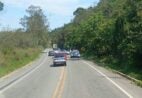 Mulher é levada ao hospital após acidente na BR-262 em Marechal Floriano