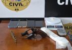 Taxista é preso após polícia encontrar revólver e material suspeito em casa em Domingos Martins