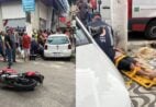 Piúma: acidente entre carro e moto deixa uma pessoa ferida