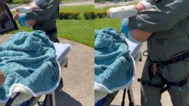 VÍDEO | Bebê de 5 meses sofre queimaduras graves após água fervente cair sobre ele no ES