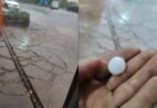 VÍDEO | Chuva de granizo atinge Castelo e assusta moradores