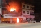 Incêndio destrói bar em Afonso Cláudio durante a madrugada