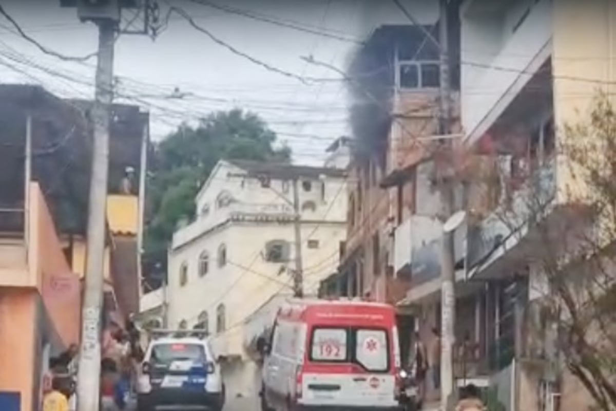 incêndio no bairro Zumbi em Cachoeiro
