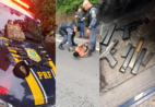 PRF encontra armas e explosivos após troca de tiros na BR-101, em Mimoso do Sul